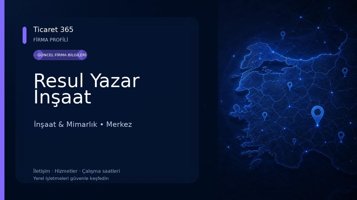 Resul Yazar İnşaat İnşaat & Mimarlık