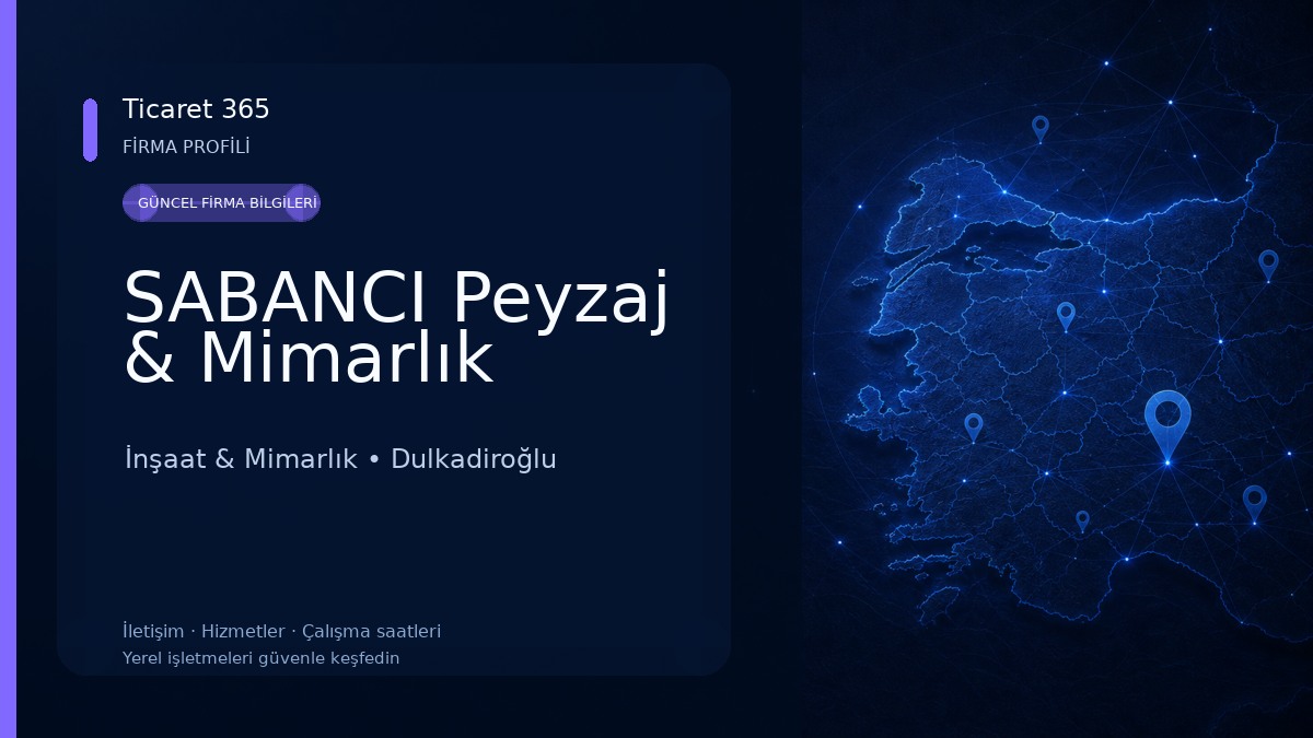SABANCI Peyzaj & Mimarlık İnşaat & Mimarlık