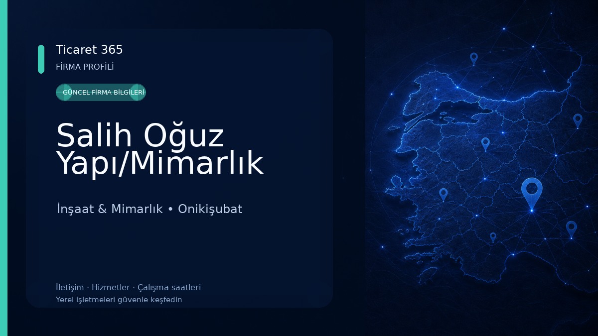 Salih Oğuz Yapı/Mimarlık İnşaat & Mimarlık