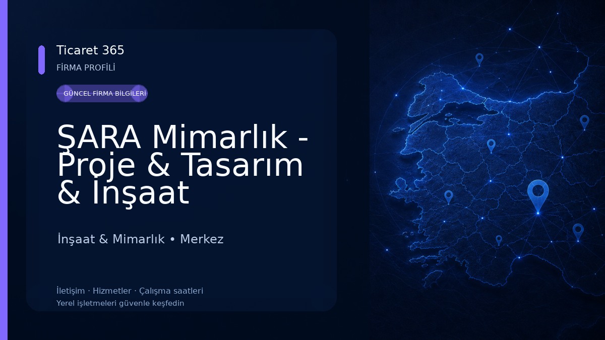 ŞARA Mimarlık - Proje & Tasarım & İnşaat İnşaat & Mimarlık