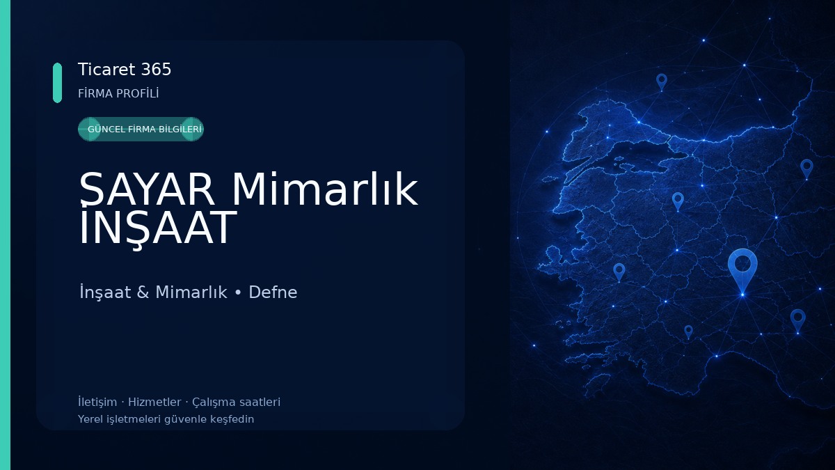 SAYAR Mimarlık İNŞAAT İnşaat & Mimarlık