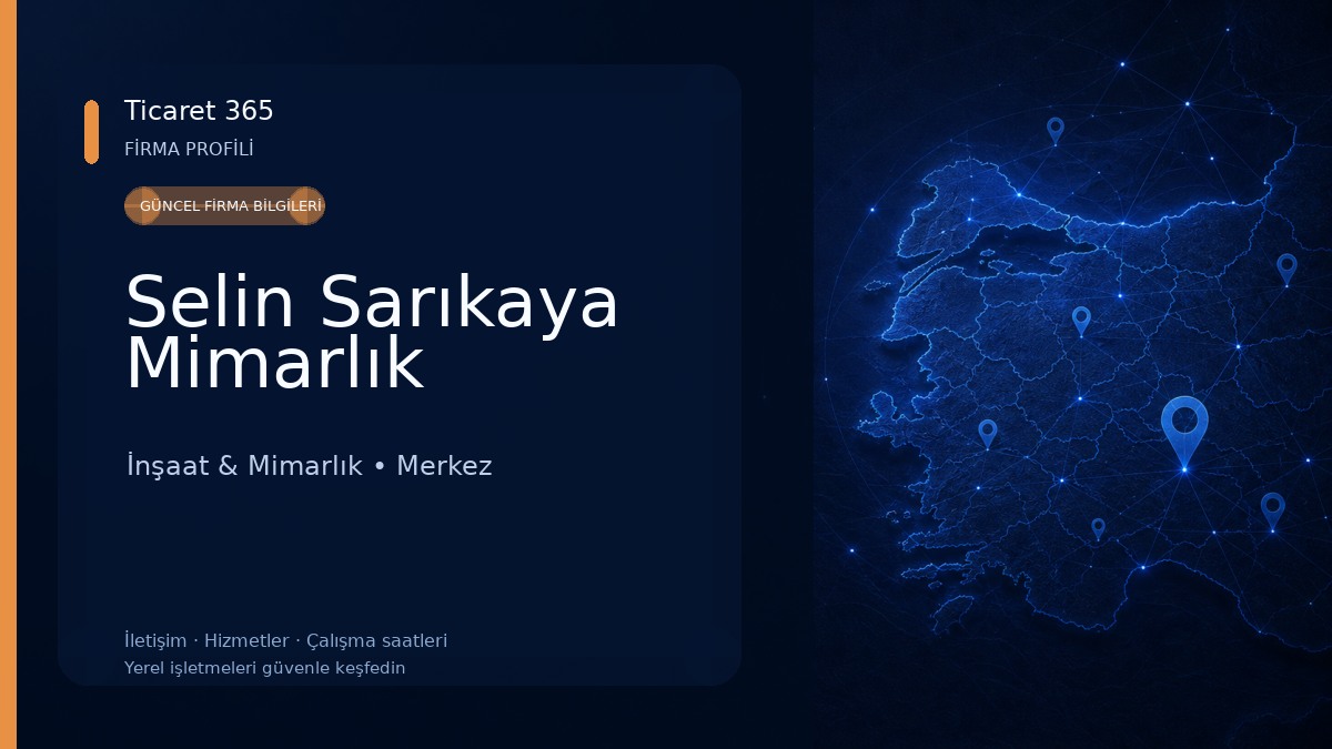 Selin Sarıkaya Mimarlık İnşaat & Mimarlık