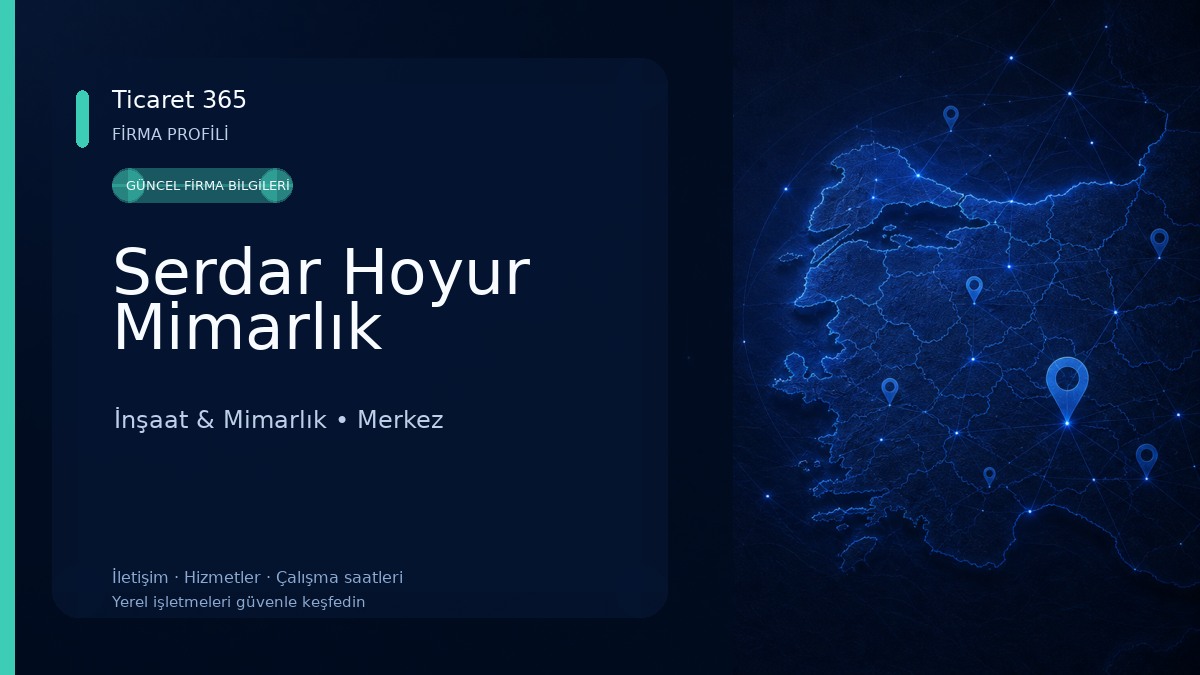 Serdar Hoyur Mimarlık İnşaat & Mimarlık
