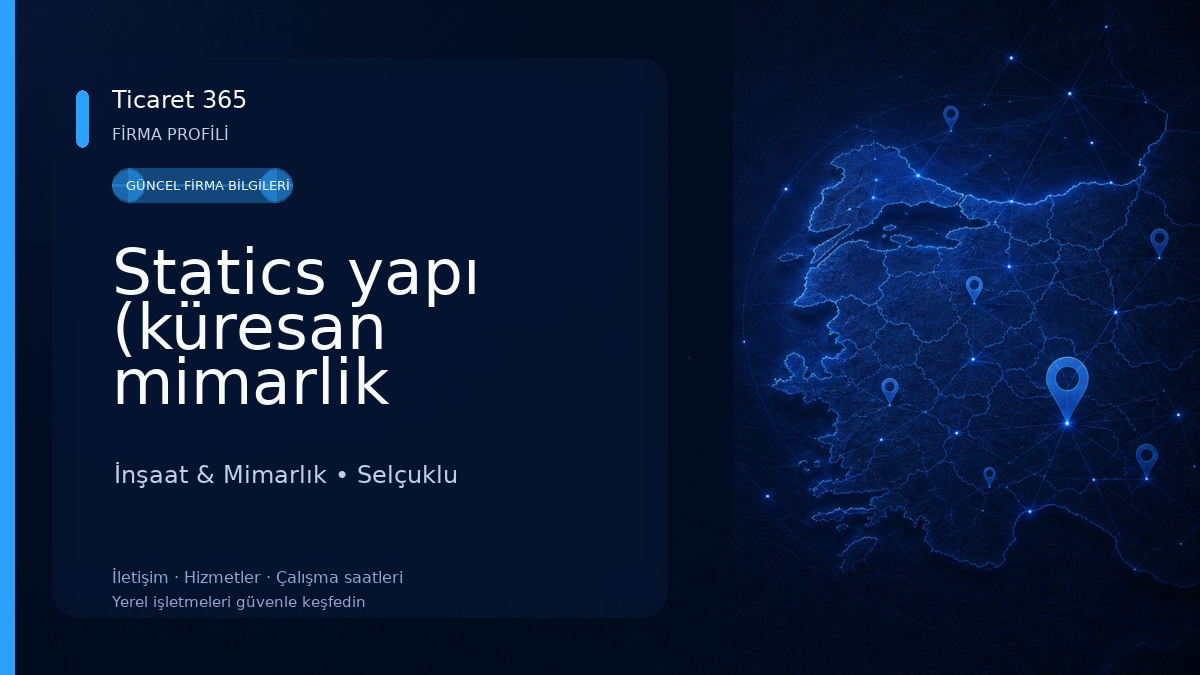 Statics yapı (küresan mimarlik mühendislik ltd.şti.) İnşaat & Mimarlık