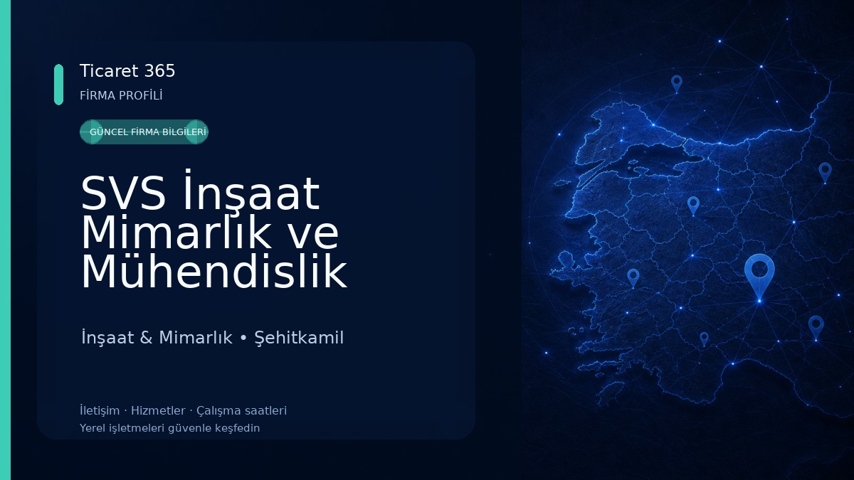 SVS İnşaat Mimarlık ve Mühendislik İnşaat & Mimarlık