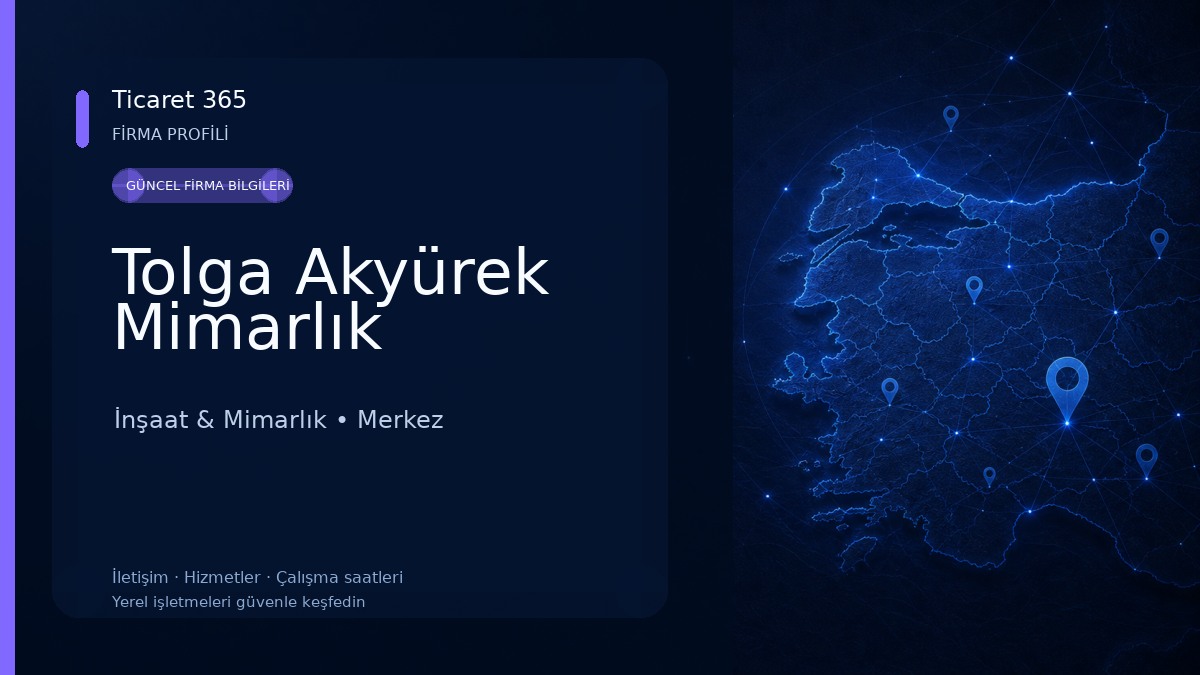 Tolga Akyürek Mimarlık İnşaat & Mimarlık