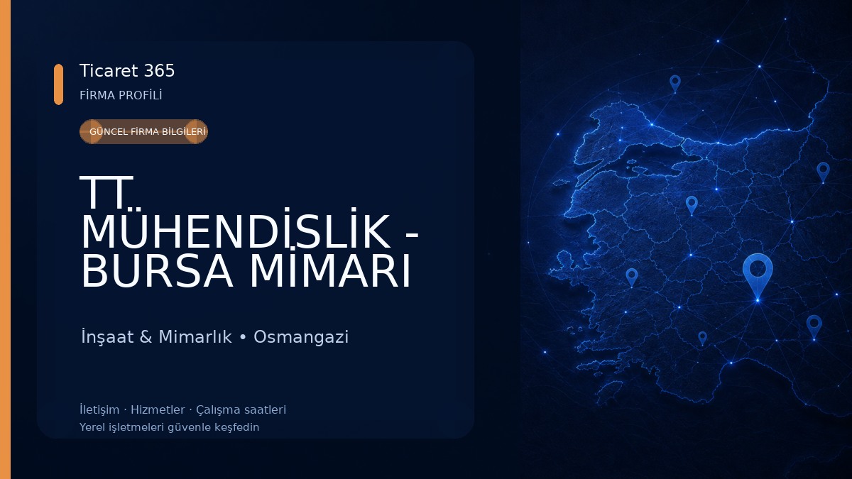 TT MÜHENDİSLİK - BURSA MİMARI PROJE, İNŞAAT, ZEMİN ETÜDÜ VE JEOLOJİK HİZMETLER İnşaat & Mimarlık