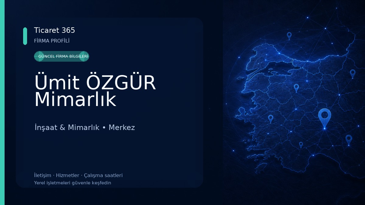 Ümit ÖZGÜR Mimarlık İnşaat & Mimarlık