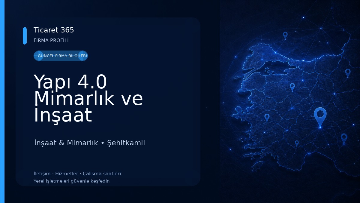 Yapı 4.0 Mimarlık ve İnşaat İnşaat & Mimarlık