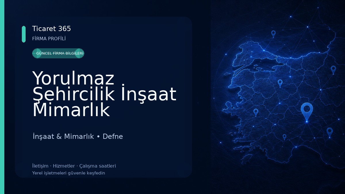 Yorulmaz Şehircilik İnşaat Mimarlık Taahhüt Ticaret Limited Şirketi İnşaat & Mimarlık